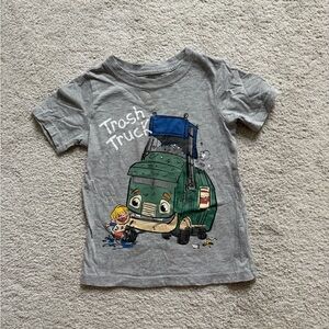 Carter's Gray Trash Truck Tee